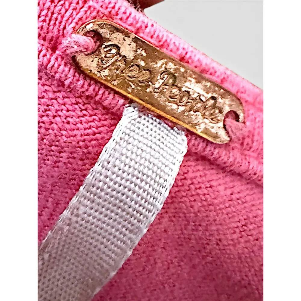 Free People Kitty Tee Velvet Rose Pink Tie Front Puff Sleeve Crop Top L